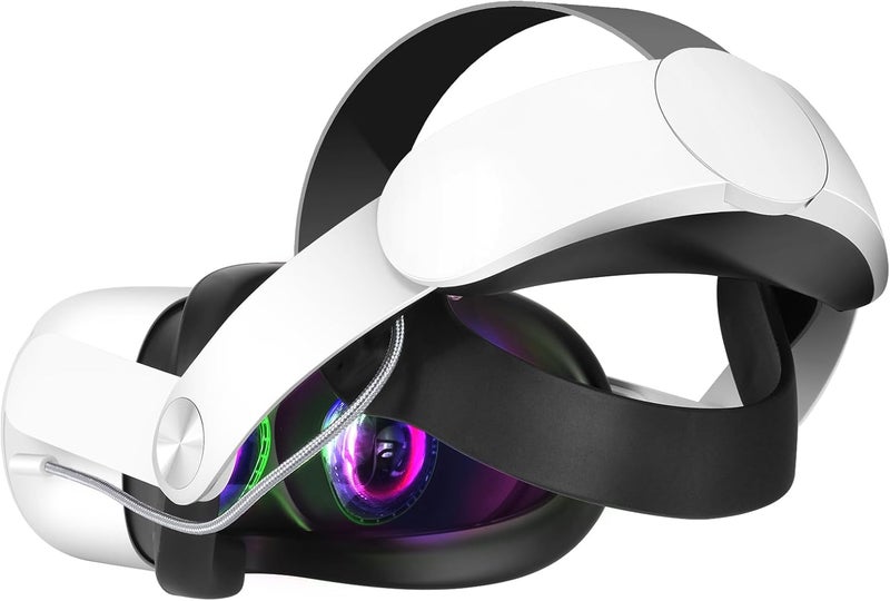 Hurra Head Strap with Battery for Oculus Quest 2, 10000mAh Fast Charging Battery Pack Extend 8H Playtime, Counter Balance Adjustable Elite Strap Replacement Accessories Enhanced Comfort Support in VR - Image 1